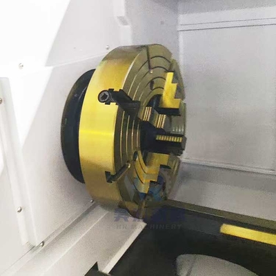 Qk1322 Doppia manica a scatto orizzontale a letto piatto CNC automatico per il tornitorio per tubi per metallo